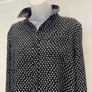 🔵NEW wTag-K by Kersh Black & White Polkadot Shirt Dress M